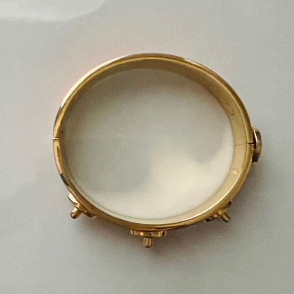 Coach Turnlock Bracelet Elegant Enamel in Orange VINTAGE - Picture 4 of 12